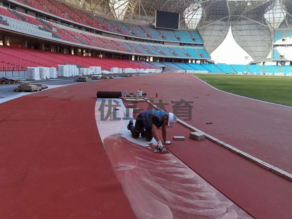 吉林预制型橡胶跑道每平方米的价格